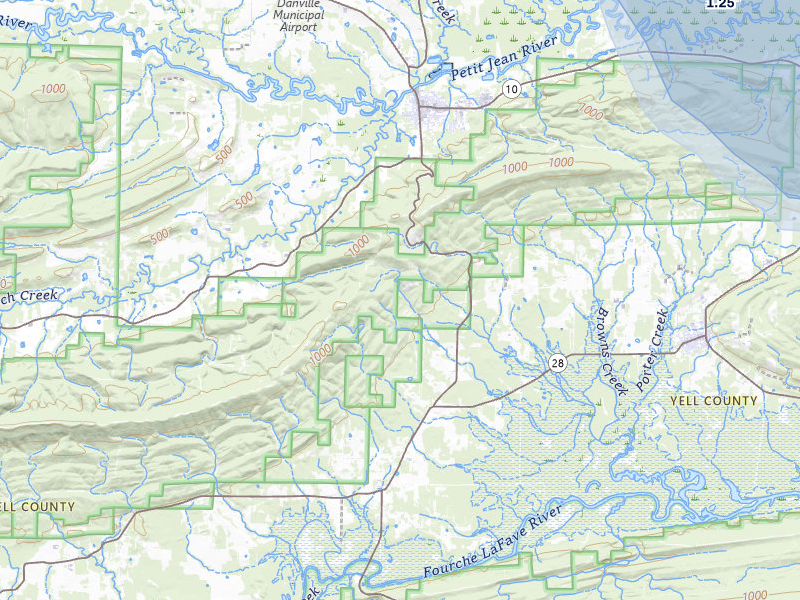 NEXRAD radar-signature map of the hail storm over Danville, AR on Jul 6, 2026