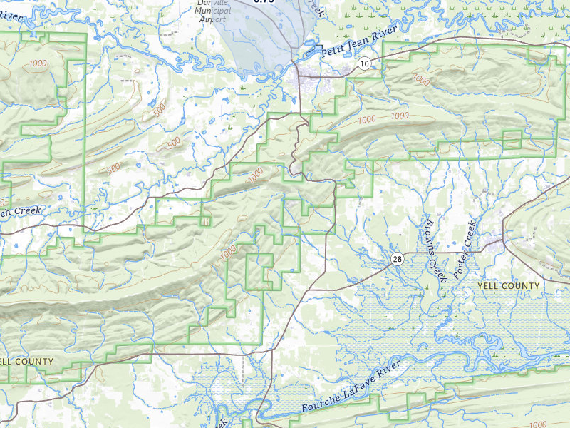 NEXRAD radar-signature map of the hail storm over Danville, AR on Jul 11, 2026