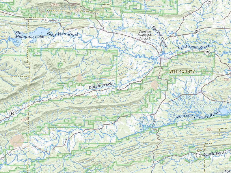 Radar-estimated hail-size map of the storm over Danville, AR on Aug 26, 2026