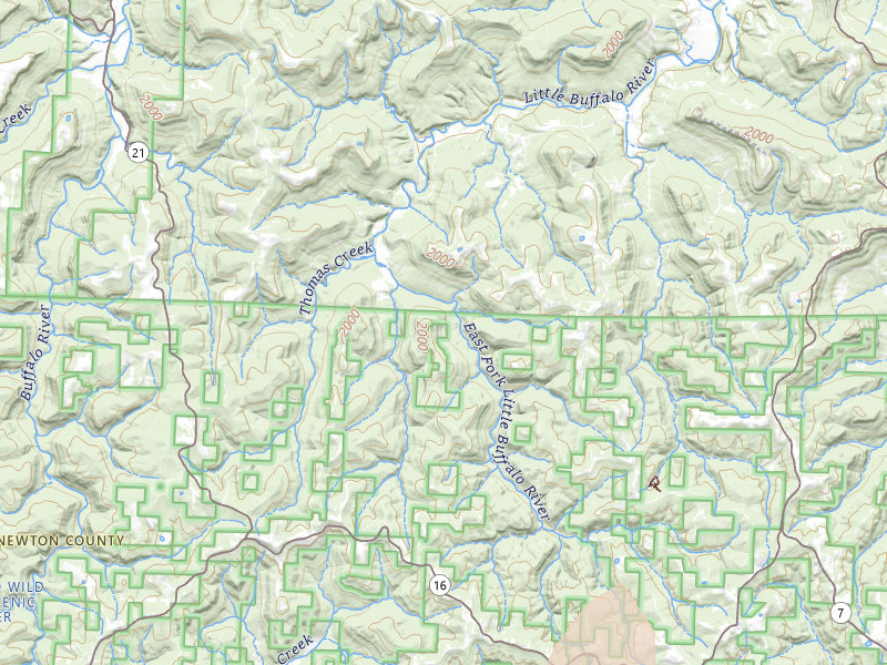 Radar-estimated hail-size map of the storm over Deer, AR on Jul 6, 2026