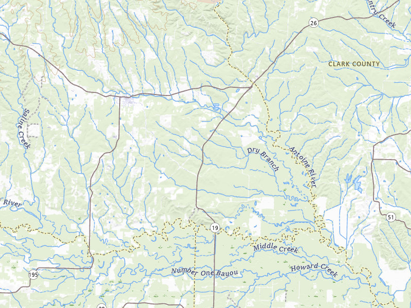 Radar-estimated hail-size map of the storm over Delight, AR on Apr 28, 2026