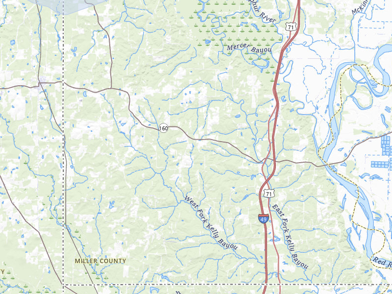 NEXRAD radar-signature map of the hail storm over Doddridge, AR on Jun 7, 2026