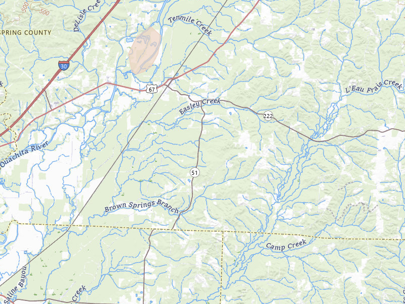 Radar-estimated hail-size map of the storm over Donaldson, AR