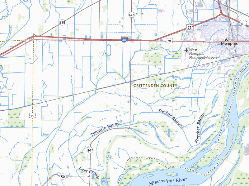 Radar-estimated hail-size map of the storm over Edmondson, AR on May 29, 2026