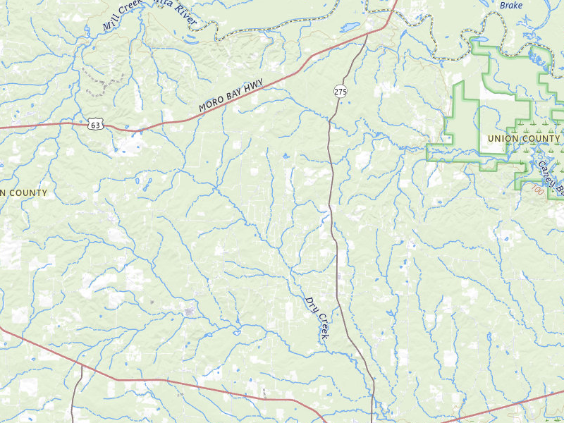 NEXRAD radar-signature map of the hail storm over El Dorado, AR on Aug 7, 2026