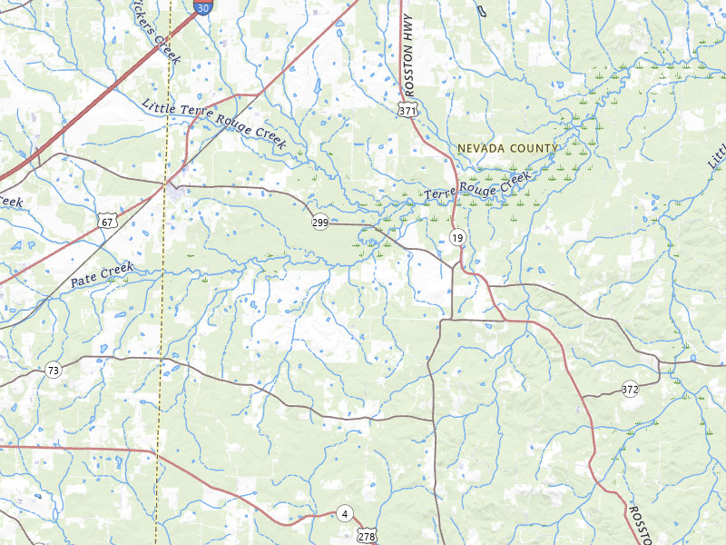 Radar-estimated hail-size map of the storm over Emmet, AR on Jul 4, 2026