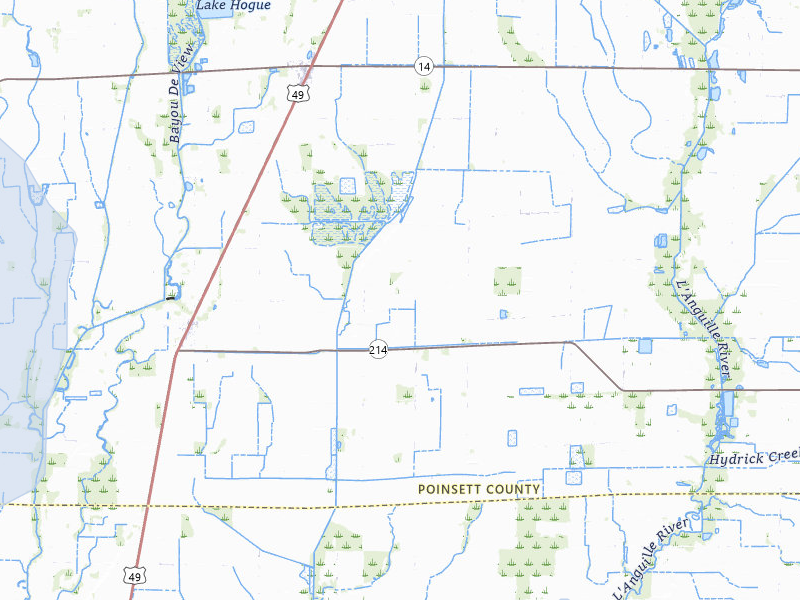 NEXRAD radar-signature map of the hail over Fisher, AR