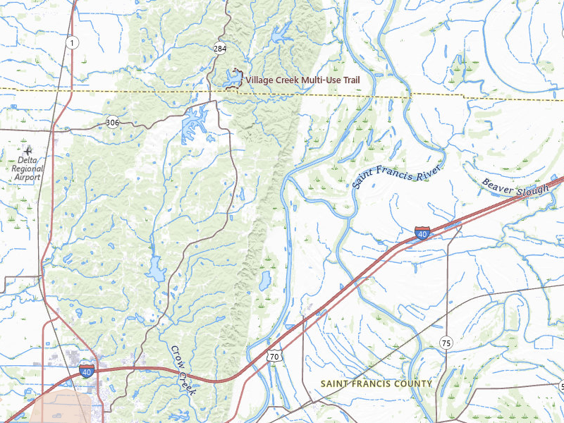 Radar-estimated hail-size map of the storm over Forrest City, AR on Apr 28, 2026