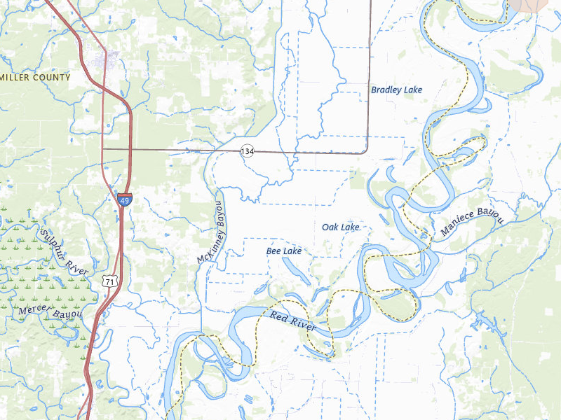 Radar-estimated hail-size map of the storm over Fouke, AR on Jul 4, 2026
