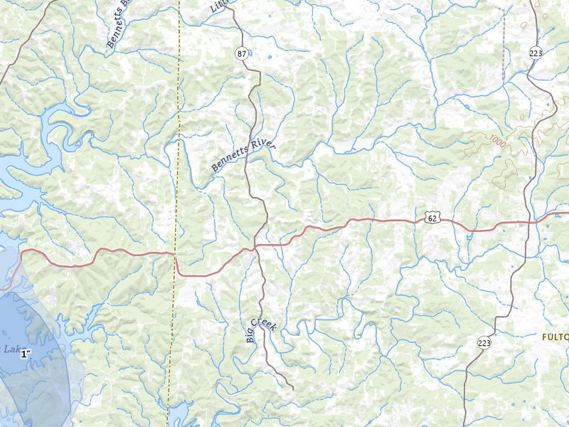 NEXRAD radar-signature map of the hail storm over Gepp, AR on Jul 31, 2026
