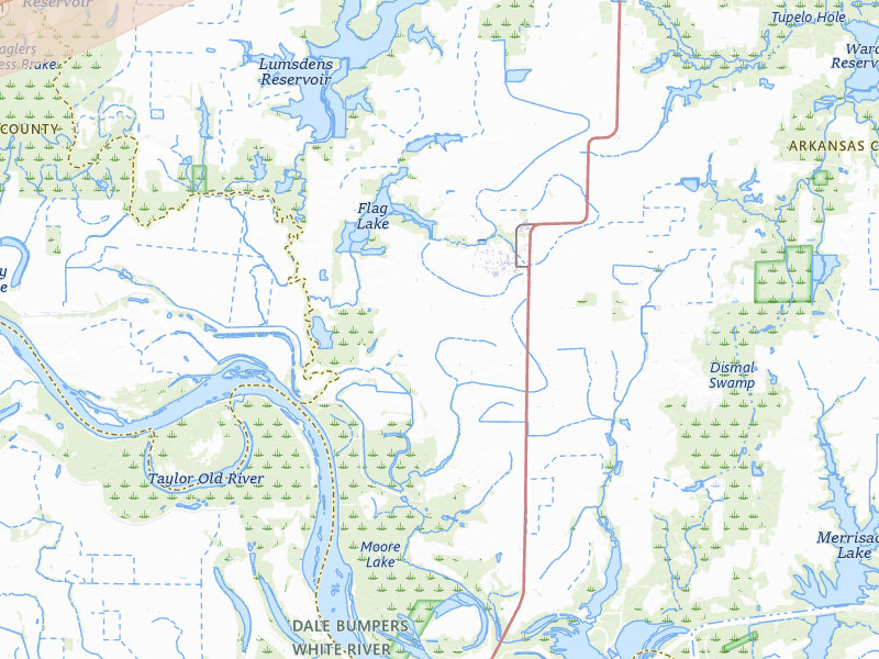 Radar-estimated hail-size map of the storm over Gillett, AR on Mar 15, 2026