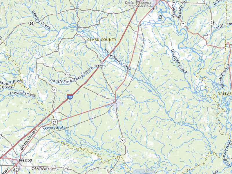 NEXRAD radar-signature map of the hail storm over Gurdon, AR on Aug 9, 2026