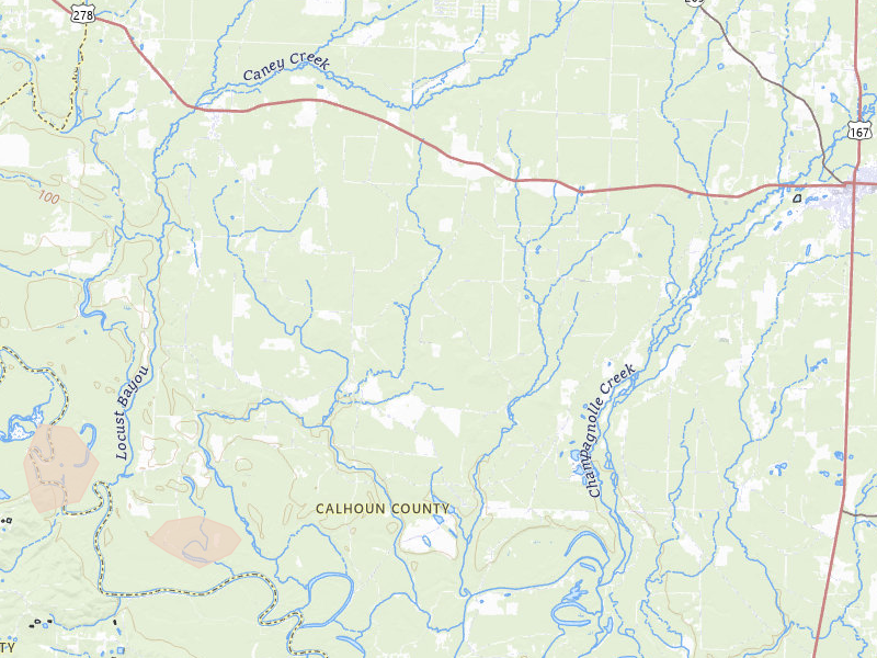 Radar-estimated hail-size map of the storm over Hampton, AR on Jul 4, 2026