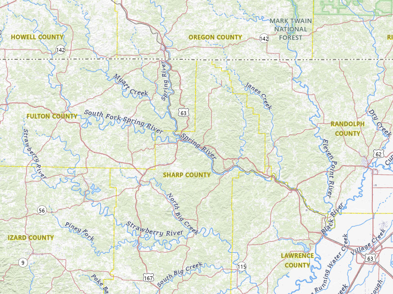NEXRAD radar-signature map of the hail storm over Hardy, AR on Jun 25, 2026