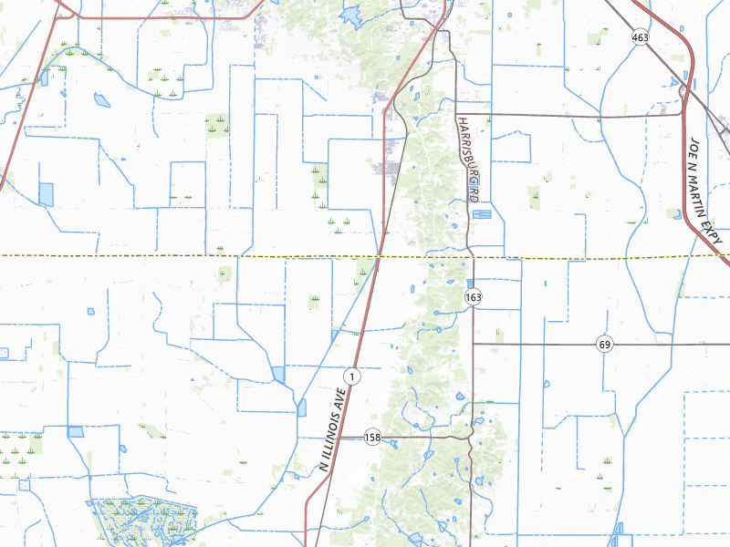 NEXRAD radar-signature map of the hail storm over Harrisburg, AR on Apr 28, 2026