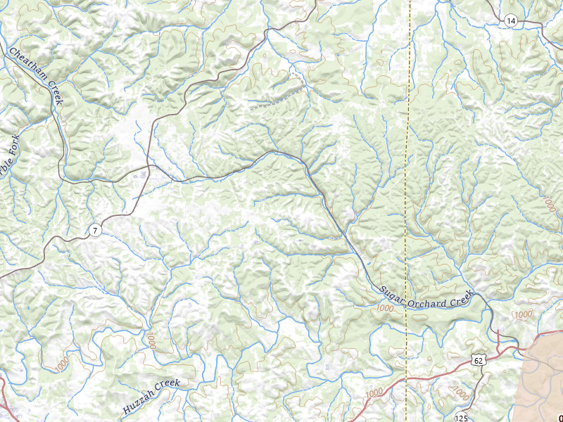 Radar-estimated hail-size map of the storm over Harrison, AR on Mar 15, 2026