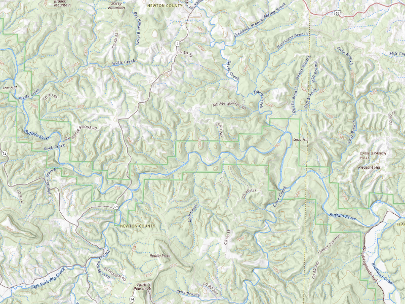 NEXRAD radar-signature map of the hail storm over Hasty, AR on Aug 7, 2026