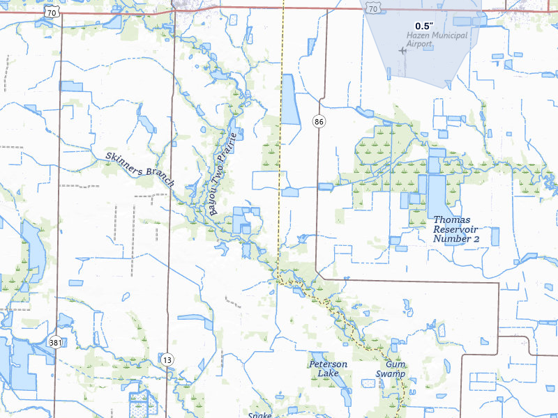 NEXRAD radar-signature map of the hail storm over Hazen, AR on May 17, 2026