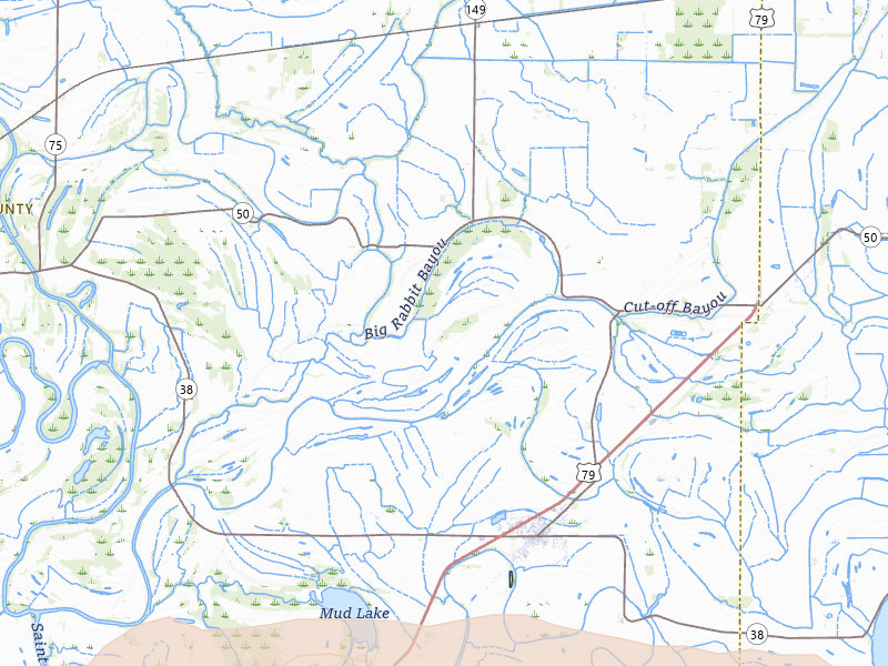 Radar-estimated hail-size map of the storm over Heth, AR on Apr 27, 2026