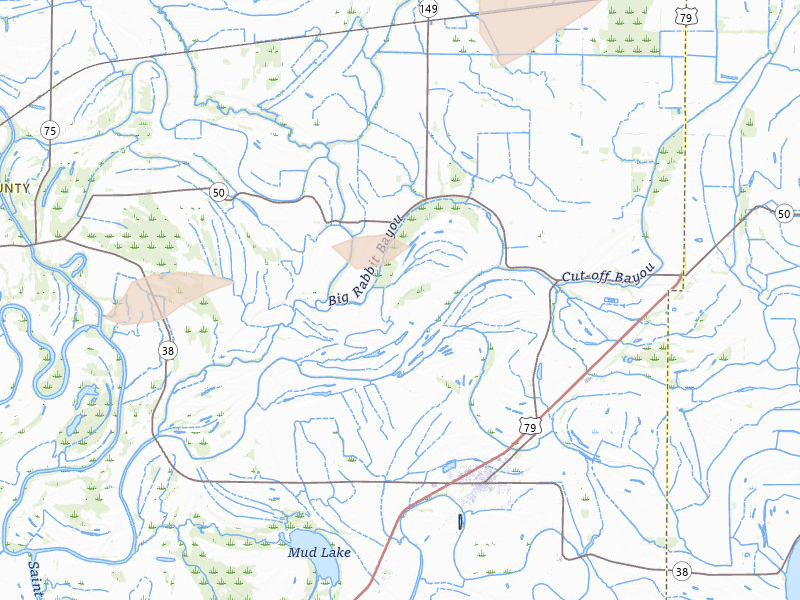 Radar-estimated hail-size map of the storm over Heth, AR on Apr 28, 2026