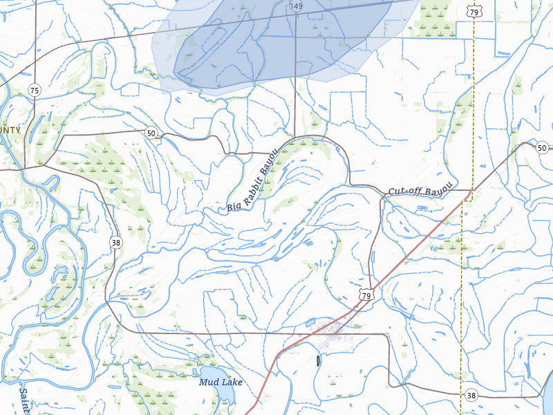 NEXRAD radar-signature map of the hail storm over Heth, AR on Apr 28, 2026