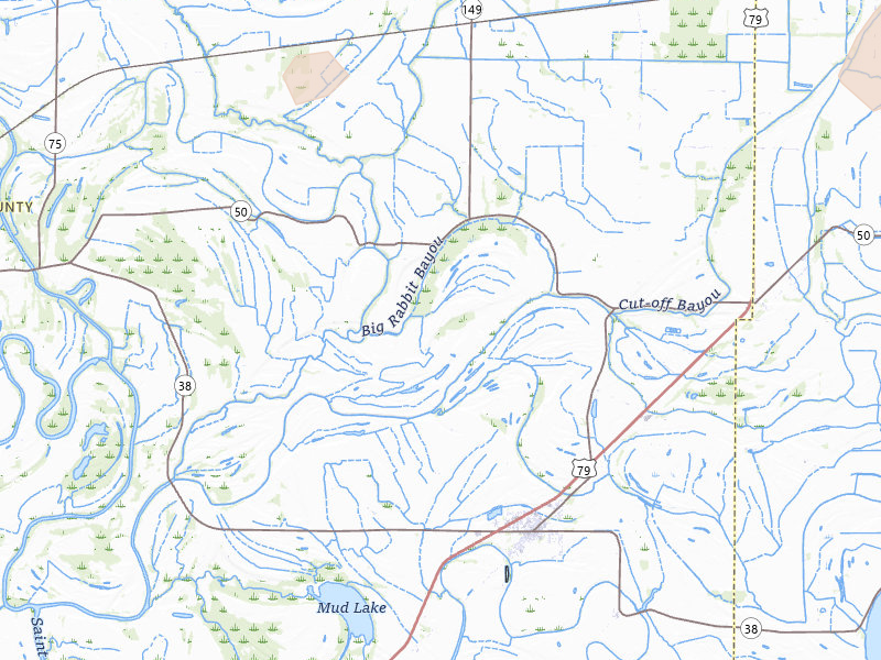 Radar-estimated hail-size map of the storm over Heth, AR