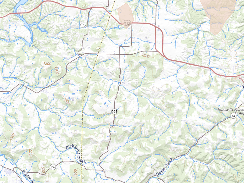 Radar-estimated hail-size map of the storm over Hindsville, AR on May 30, 2026
