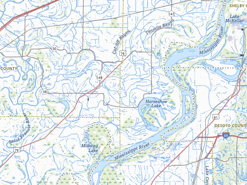 Radar-estimated hail-size map of the storm over Hughes, AR on Mar 15, 2026