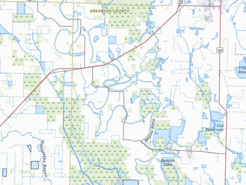 NEXRAD radar-signature map of the hail storm over Humphrey, AR on Jul 11, 2026