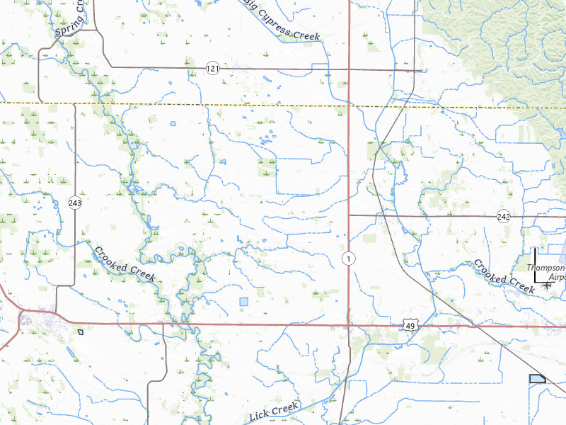 NEXRAD radar-signature map of the hail storm over Lexa, AR on Feb 26, 2026