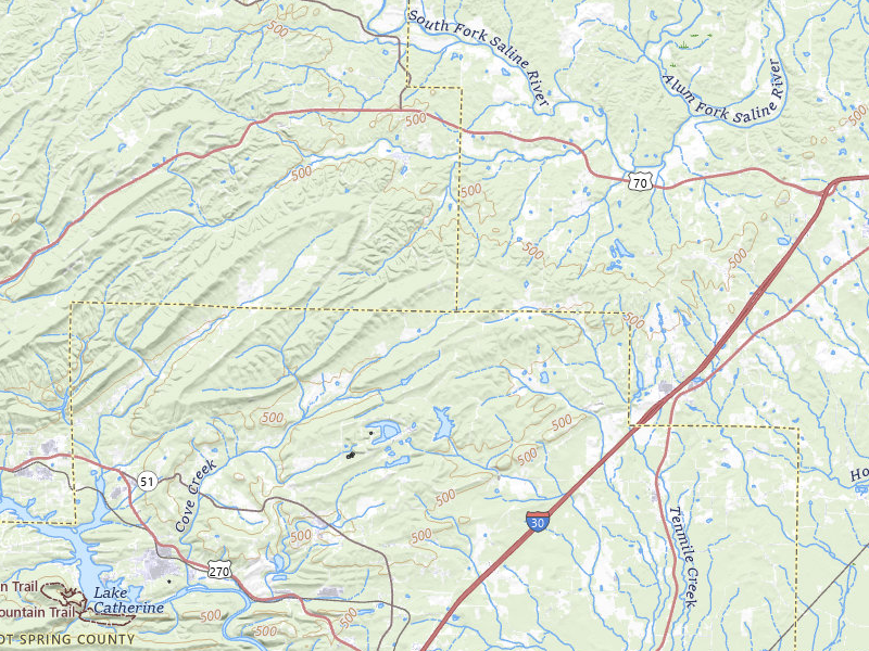 Radar-estimated hail-size map of the storm over Malvern, AR