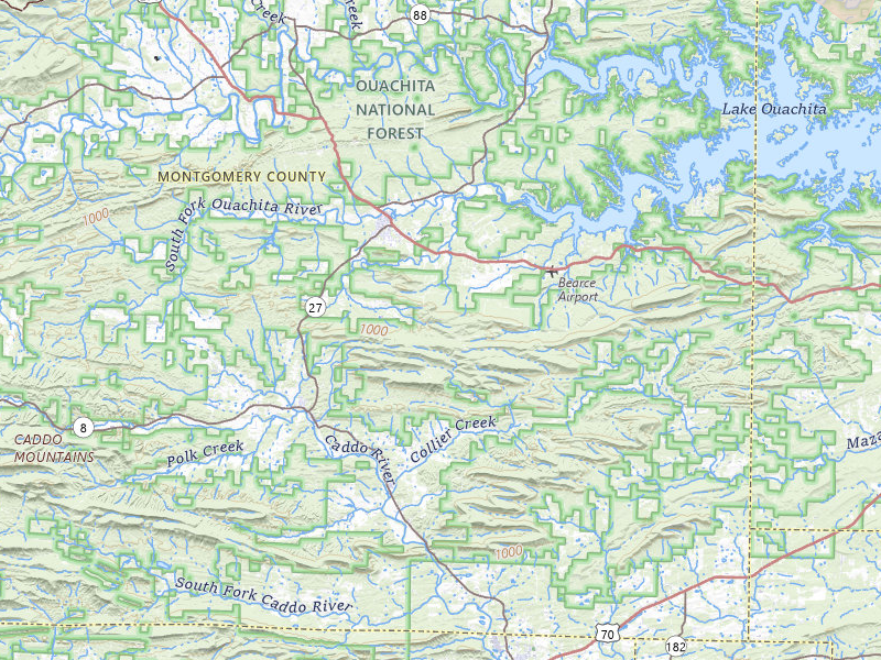 Radar-estimated hail-size map of the storm over Norman, AR on Jul 29, 2026