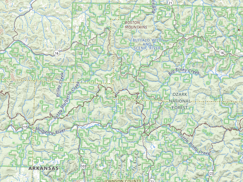 NEXRAD radar-signature map of the hail storm over Oark, AR on Apr 28, 2026