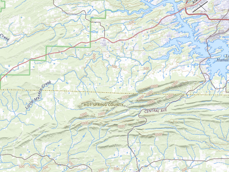 Radar-estimated hail-size map of the storm over Pearcy, AR on Mar 15, 2026