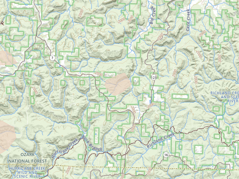 Radar-estimated hail-size map of the storm over Pelsor, AR