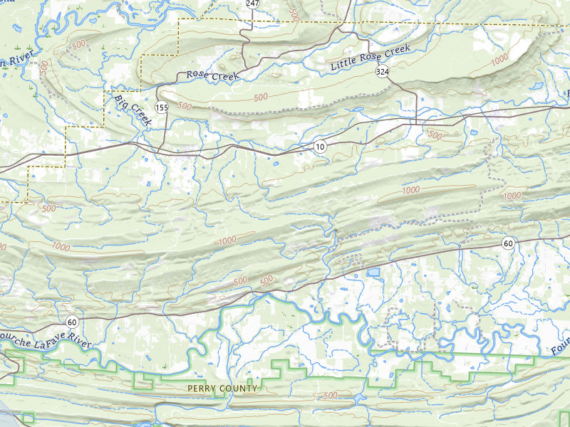 NEXRAD radar-signature map of the hail storm over Perryville, AR on Jul 29, 2026