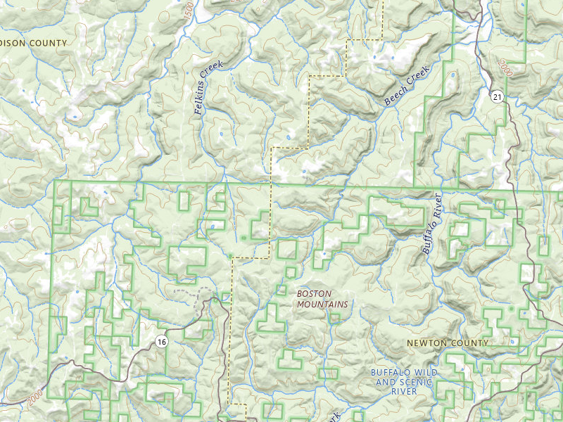 NEXRAD radar-signature map of the hail storm over Pettigrew, AR on Apr 28, 2026