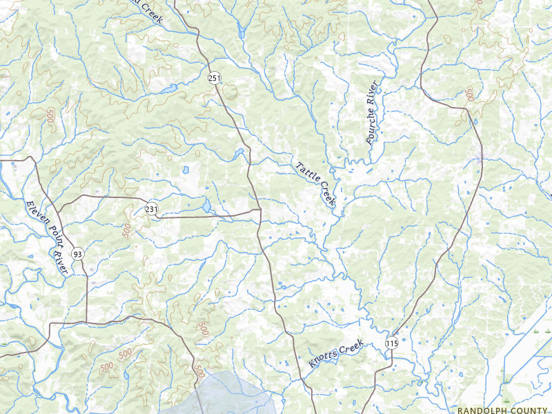 NEXRAD radar-signature map of the hail over Pocahontas, AR