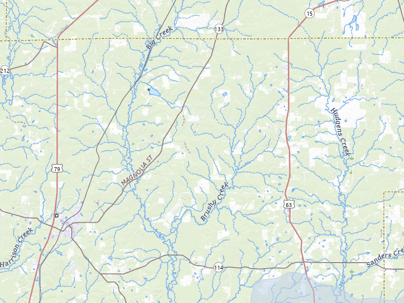 NEXRAD radar-signature map of the hail over Rison, AR