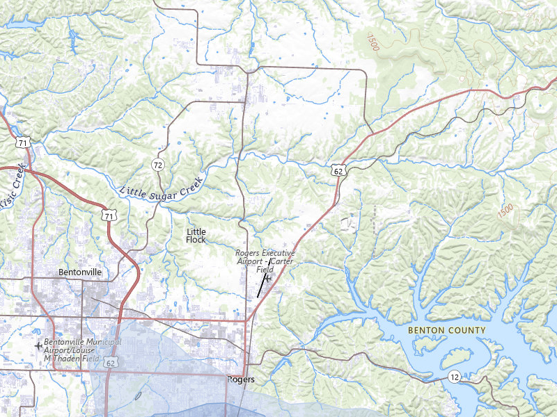 NEXRAD radar-signature map of the hail storm over Rogers, AR on May 4, 2026