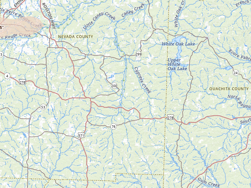 Radar-estimated hail-size map of the storm over Rosston, AR on May 8, 2026