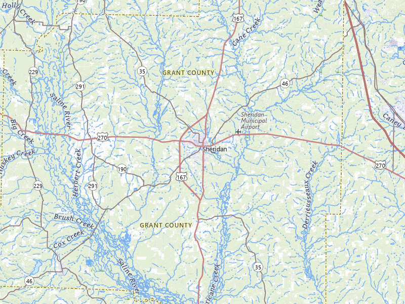 NEXRAD radar-signature map of the hail storm over Sheridan, AR on Aug 20, 2026