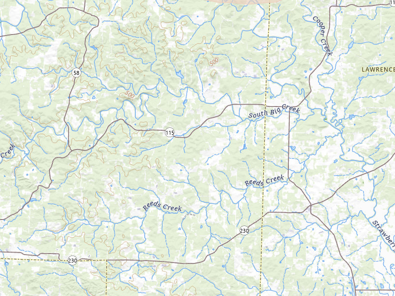 Radar-estimated hail-size map of the storm over Smithville, AR on Apr 27, 2026