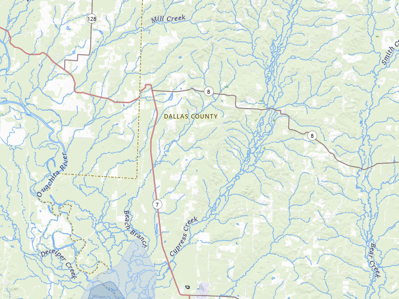 NEXRAD radar-signature map of the hail storm over Sparkman, AR on May 31, 2026