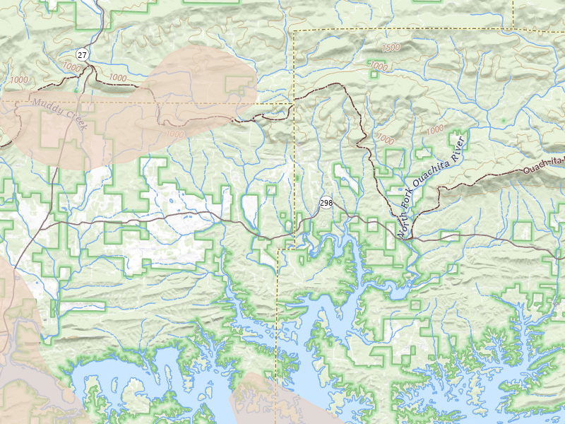 Radar-estimated hail-size map of the storm over Story, AR on Jul 6, 2026