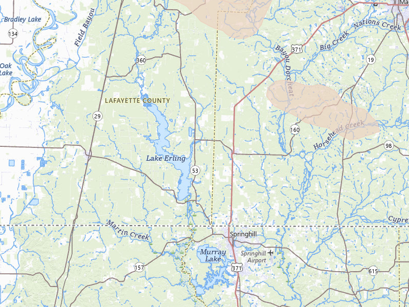 Radar-estimated hail-size map of the storm over Taylor, AR on Apr 25, 2026