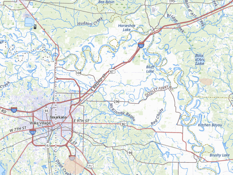 Radar-estimated hail-size map of the storm over Texarkana, AR on Jul 6, 2026