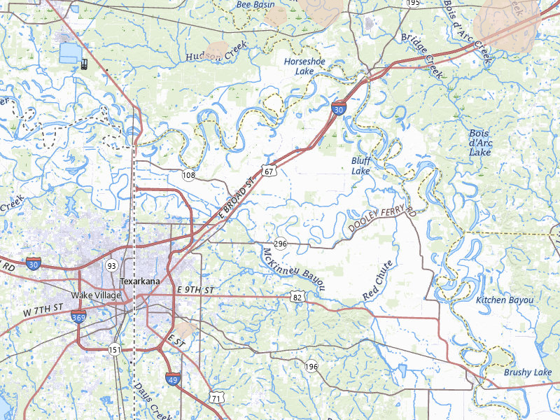 Radar-estimated hail-size map of the storm over Texarkana, AR on Jul 12, 2026