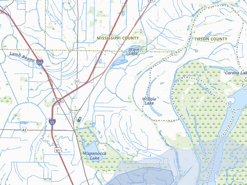 NEXRAD radar-signature map of the hail storm over Turrell, AR on Jul 8, 2026