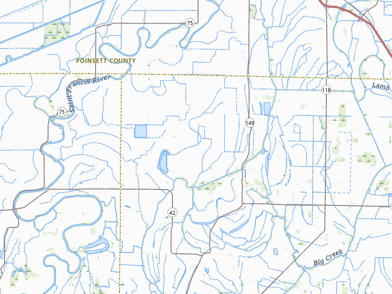 Radar-estimated hail-size map of the storm over Tyronza, AR on May 29, 2026